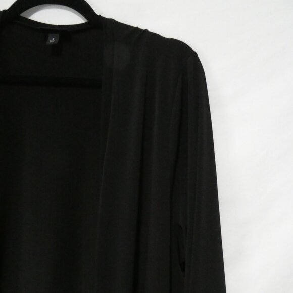 TORRID | size 2 | Black Full Length Long Sleeve Lightweight Open Front Cardigan - Picture 5 of 14